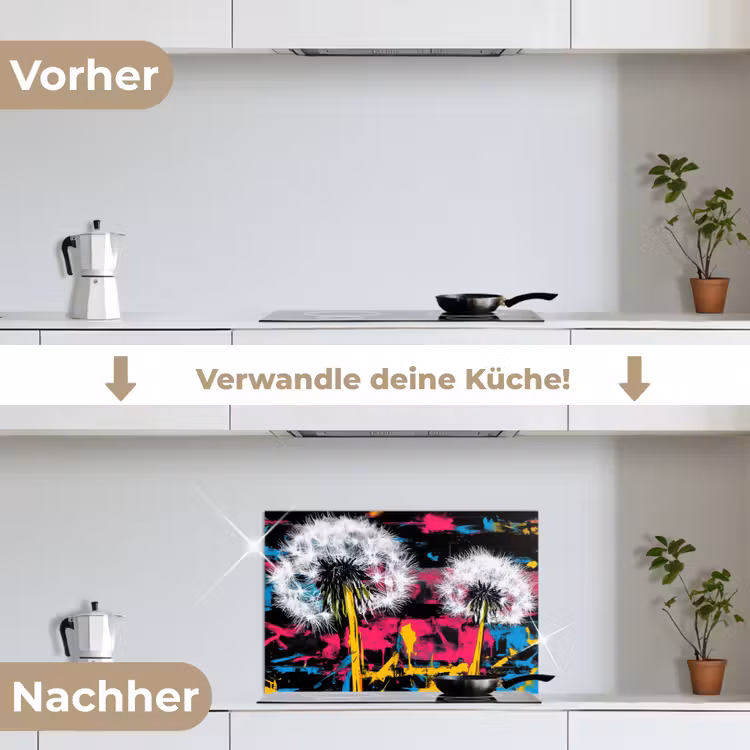 Spritzschutz Küche - Straßenkunst - Bunt - Wand — 7