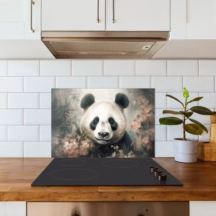 Spritzschutz Küche - Panda - Tiere - Pflanzen — 3