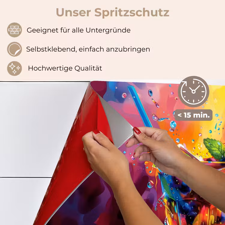 Spritzschutz Küche - Cocktail - Obst - Farbenfroh - Getränk — 4