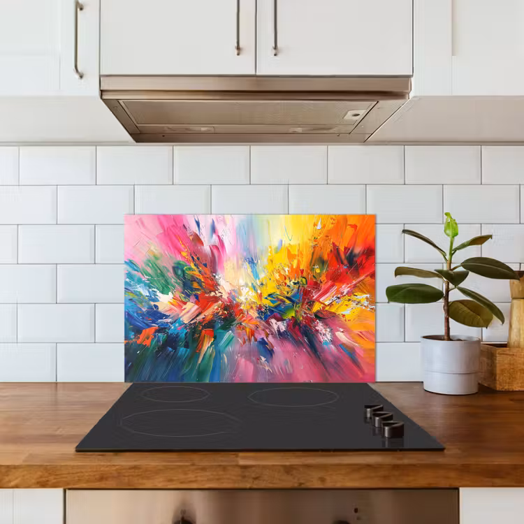 Spritzschutz Küche - Farbe - Bunt - Explosion — 3