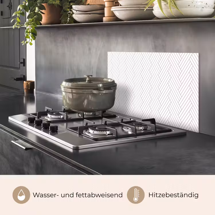 Spritzschutz Küche - Grafisch - Gemustert - Modern - Gewebt — 2