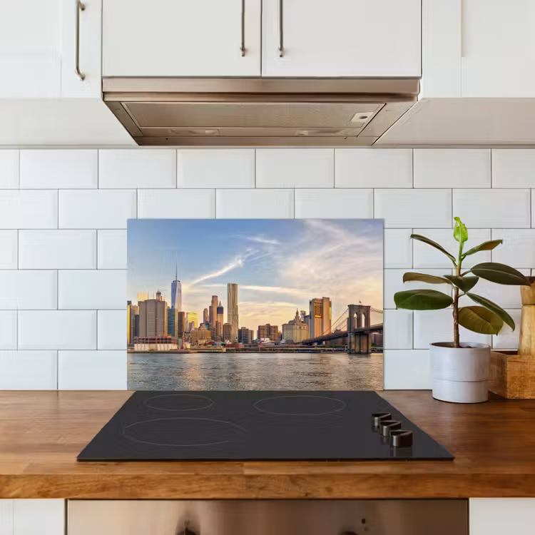 Spritzschutz Küche - Skyline - New York - Brücke - Wolkenkratzer — 3