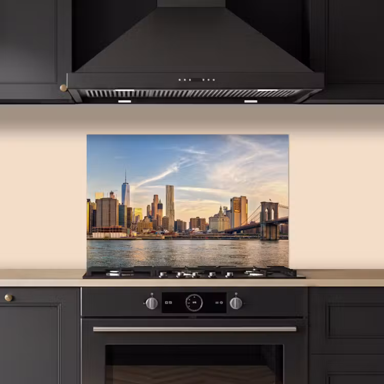 Spritzschutz Küche - Skyline - New York - Brücke - Wolkenkratzer — 5