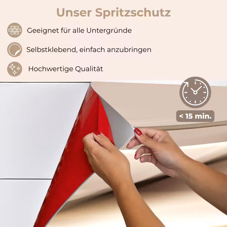 Spritzschutz Küche - Wellen - Abstrakt - Warmes Beige — 4