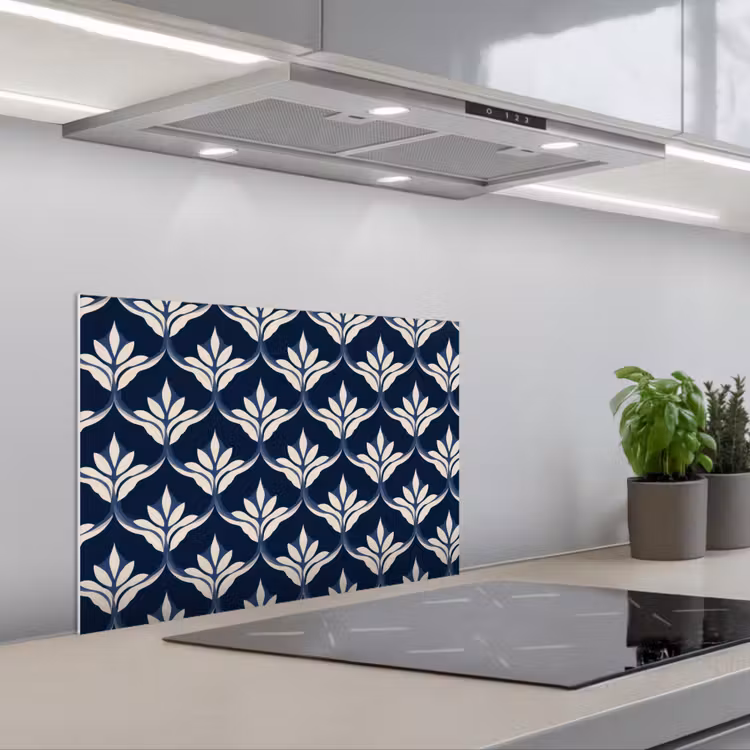 Spritzschutz Küche - Modern - Design - Blau — 1