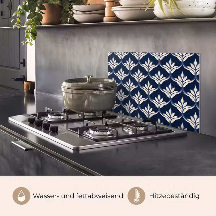 Spritzschutz Küche - Modern - Design - Blau — 2