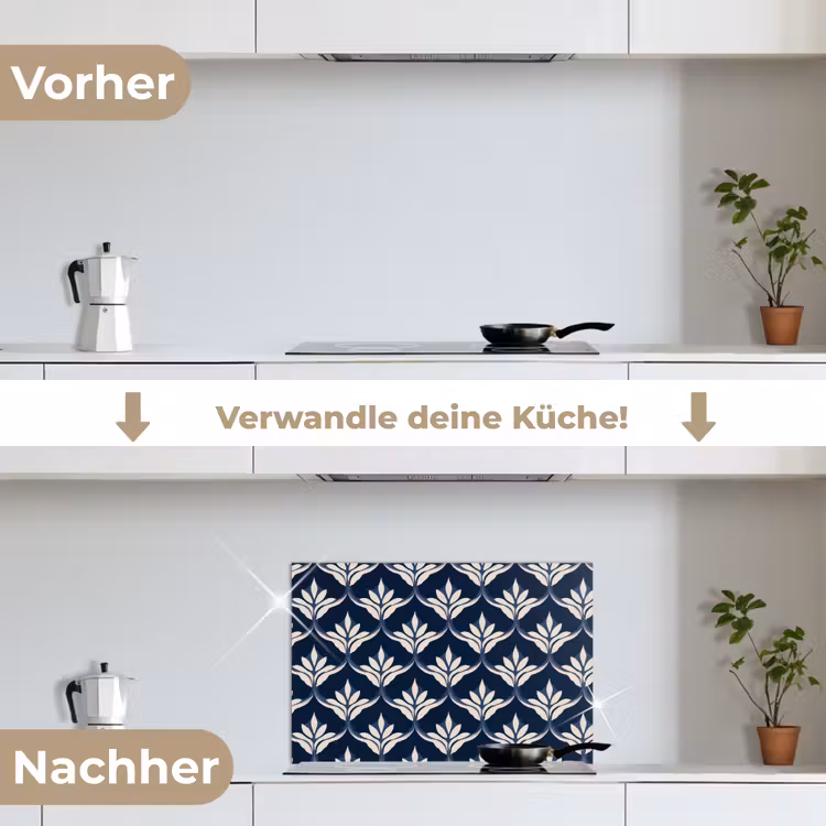 Spritzschutz Küche - Modern - Design - Blau — 7