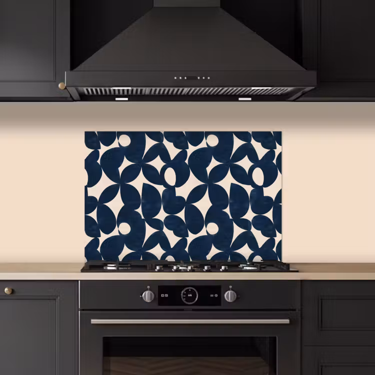 Spritzschutz Küche - Modern - Geometrisch - Blau — 5