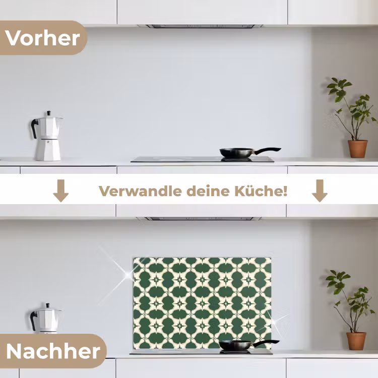 Spritzschutz Küche - Fliese - Klassisch - Grün — 7