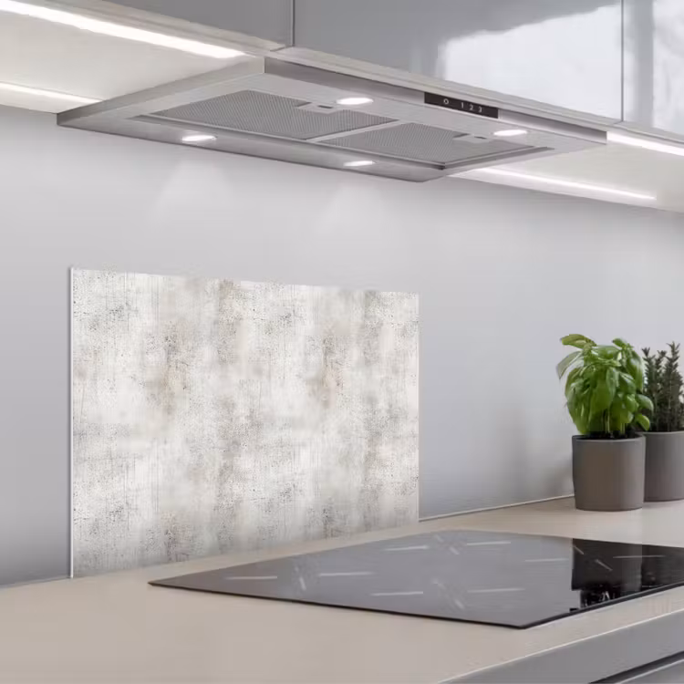 Spritzschutz Küche - Grau - Beton - Verwittert — 1
