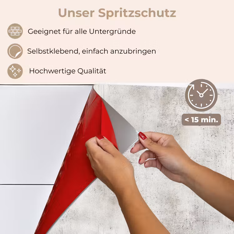 Spritzschutz Küche - Grau - Beton - Verwittert — 4