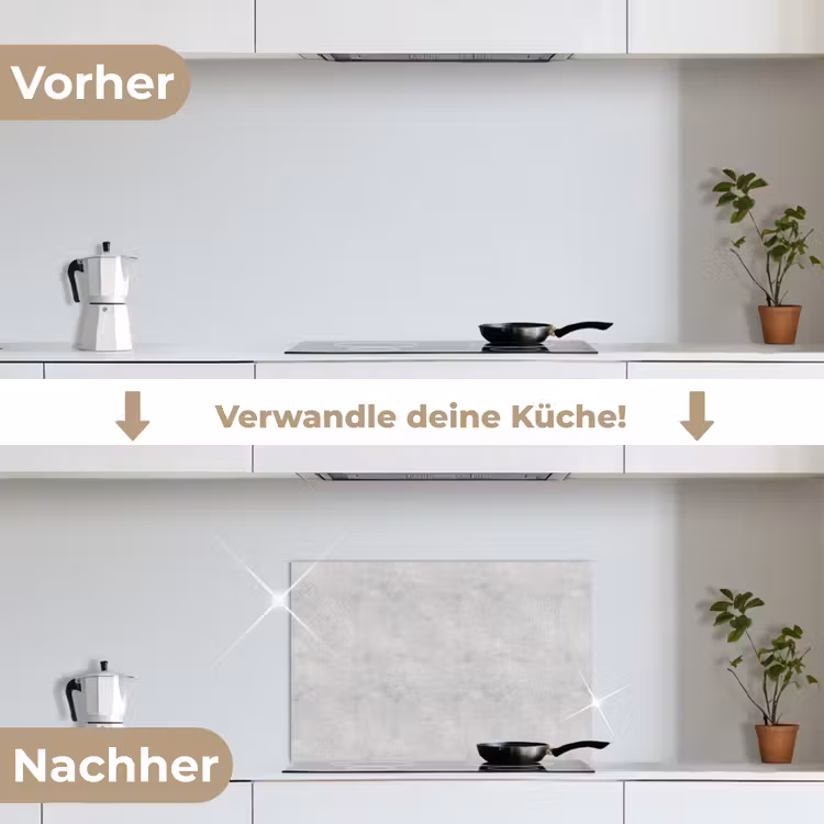 Spritzschutz Küche - Grau - Konkret - Neutral — 7