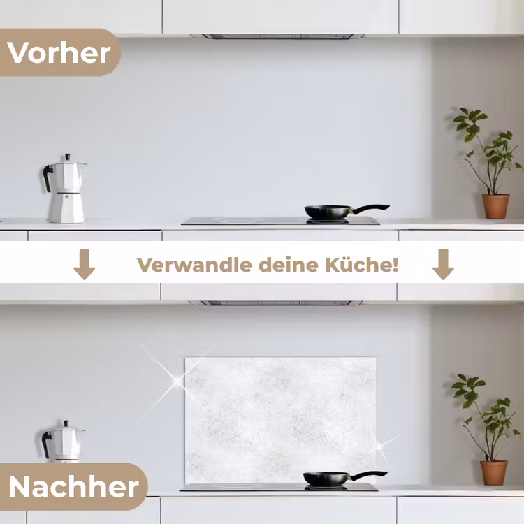 Spritzschutz Küche - Hellgrau - Betonstruktur - Dezent — 7