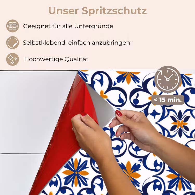 Spritzschutz Küche - Muster - Modern - Farbenfroh — 4