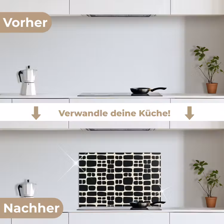 Spritzschutz Küche - Modern - Bio - Schwarz — 7