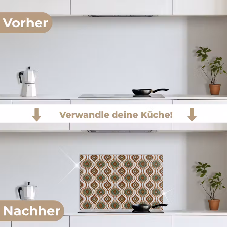 Spritzschutz Küche - Motiv - Muster - Farbenfroh — 7