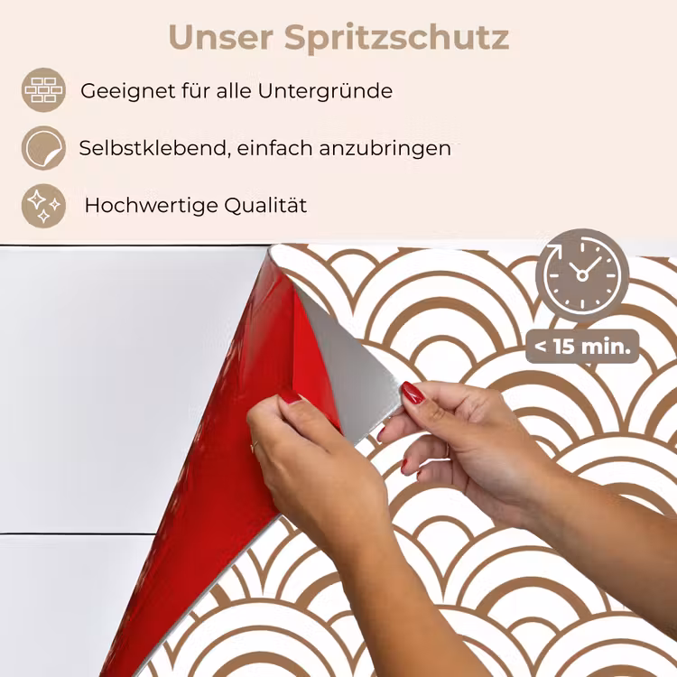 Spritzschutz Küche - Klassisch - Motiv - Terrakotta — 4