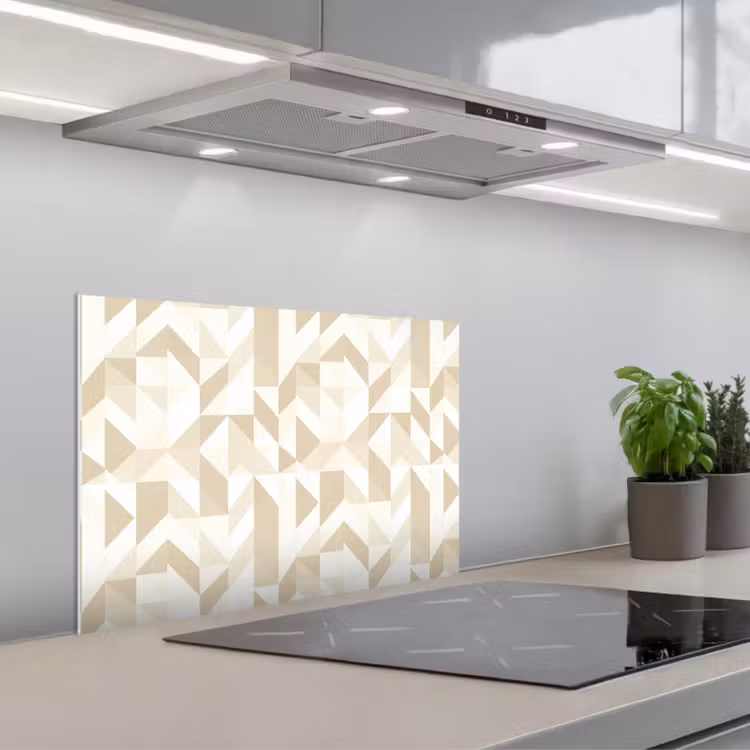 Spritzschutz Küche - Modern - Abstrakt - Beige — 1