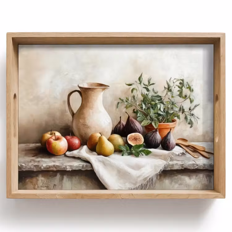 Tablett - Obst - Kräuter - Ländlich — 1