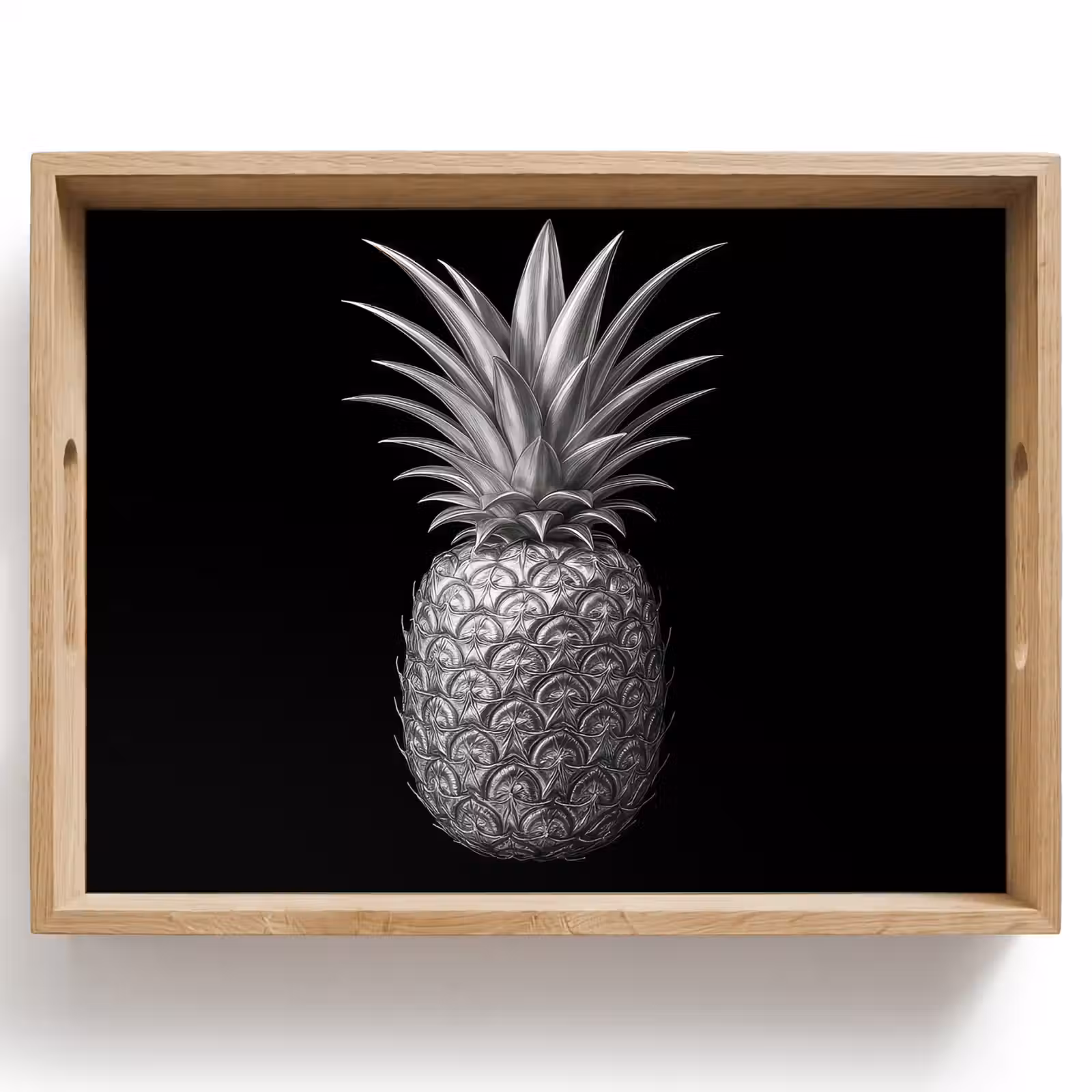 Tablett - Ananas - Detailliert - Blätter — 1