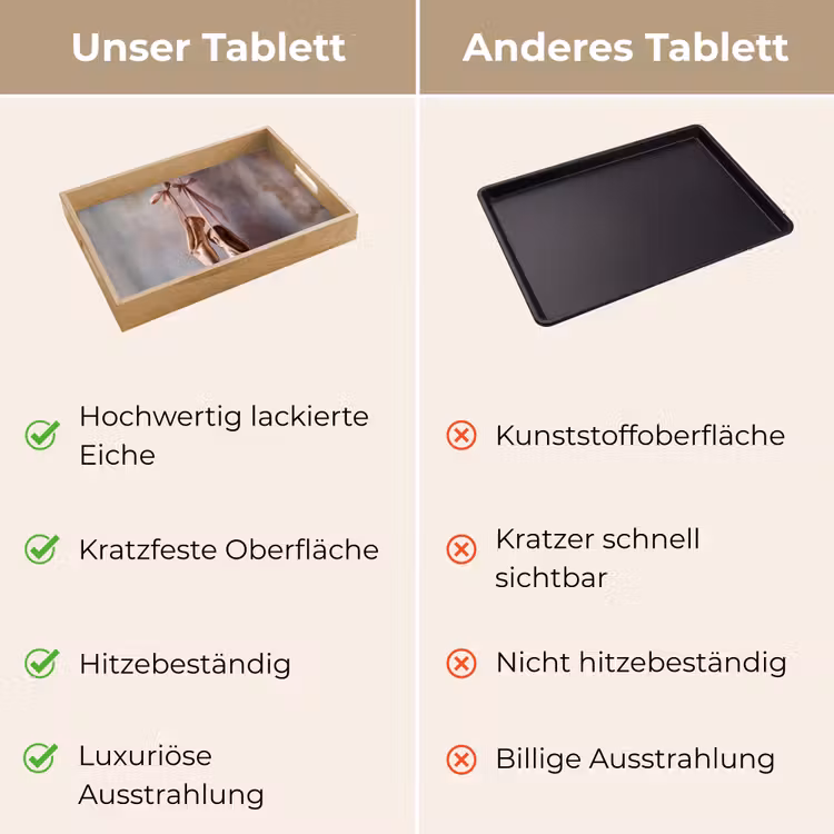 Tablett - Ballettschuhe - Satin - Erdtöne — 9
