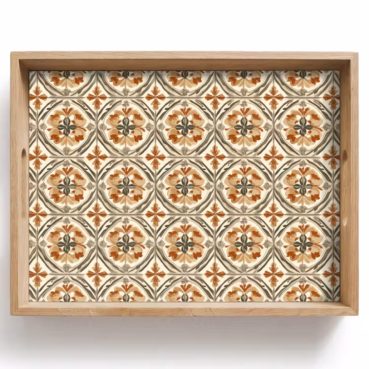 Tablett - Elegant - antik - farbenfroh — 1