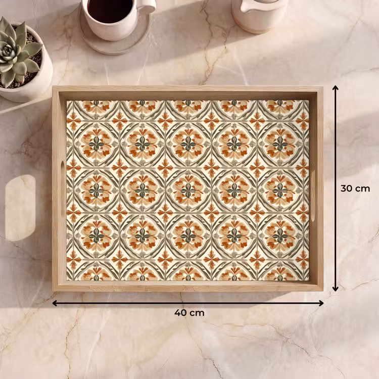 Tablett - Elegant - antik - farbenfroh — 7