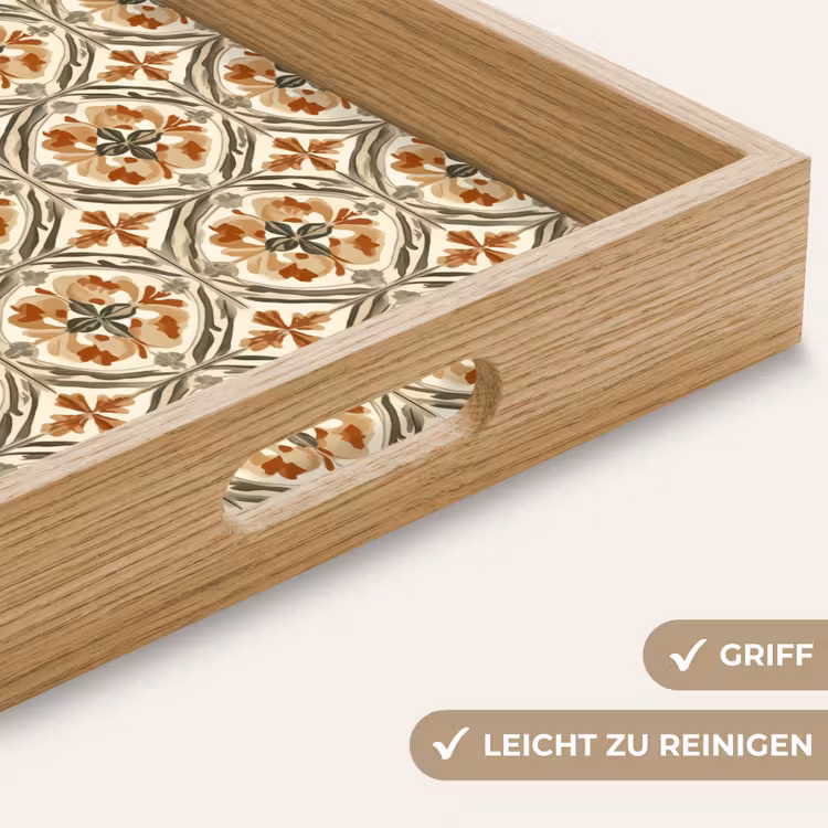 Tablett - Elegant - antik - farbenfroh — 8