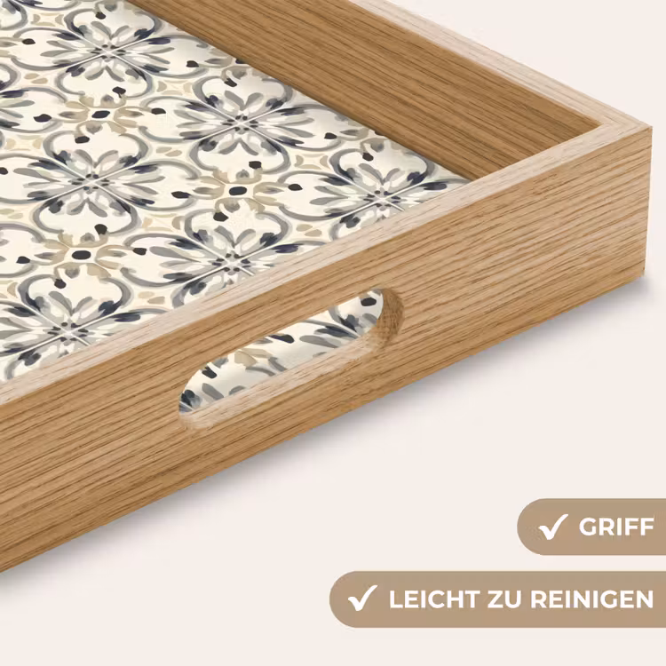 Tablett - Geblümt - Gemustert - Farbenfroh — 8