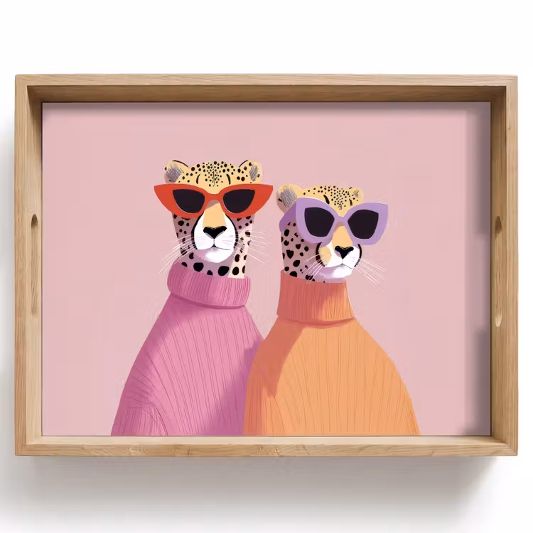 Tablett - Jagd auf Leoparden - Sonnenbrillen - Pullover — 1
