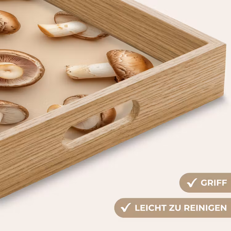 Tablett - Kastanienpilze - Beige — 8