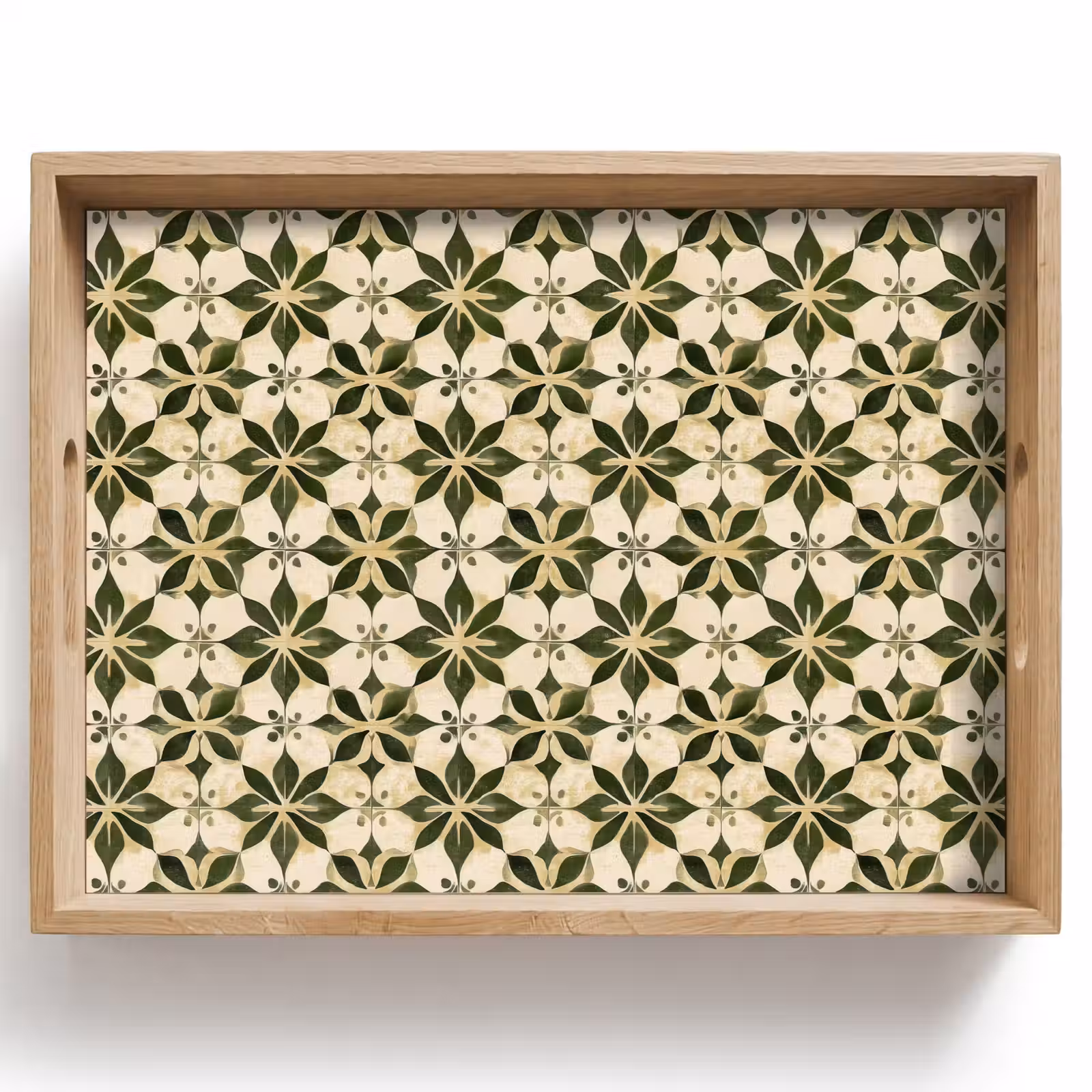 Tablett - Fliese - Muster - Grün — 1