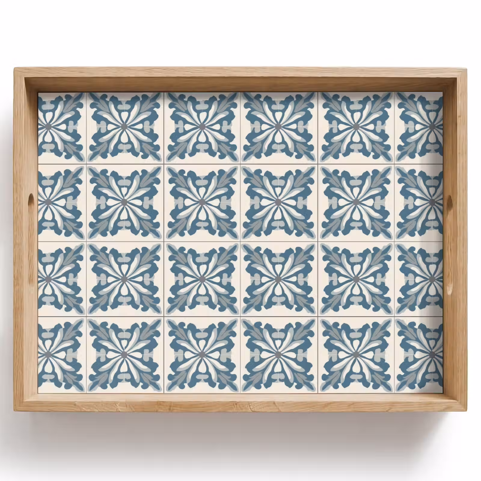 Tablett - Muster - Fliese - Blau — 1