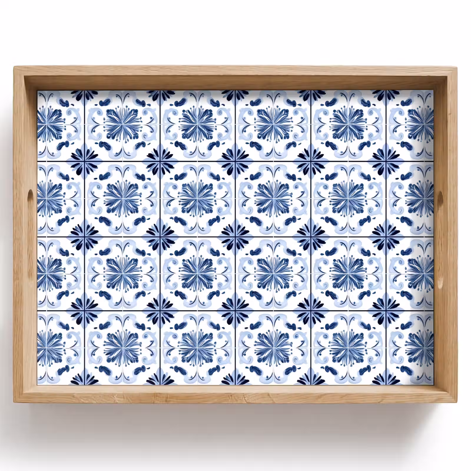 Tablett - Muster - Fliese - Blau — 1