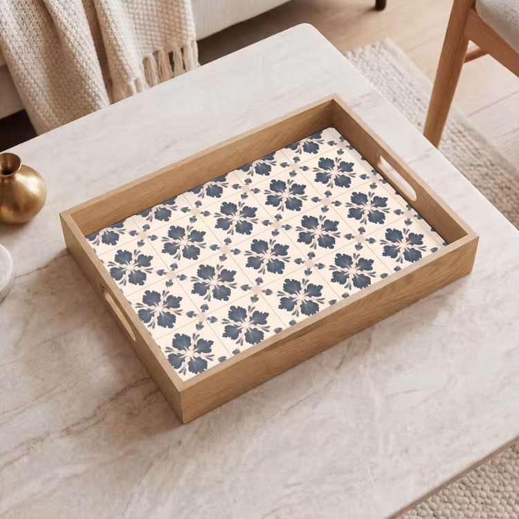 Tablett - Blattform - Klassisch - Farbenfroh — 2