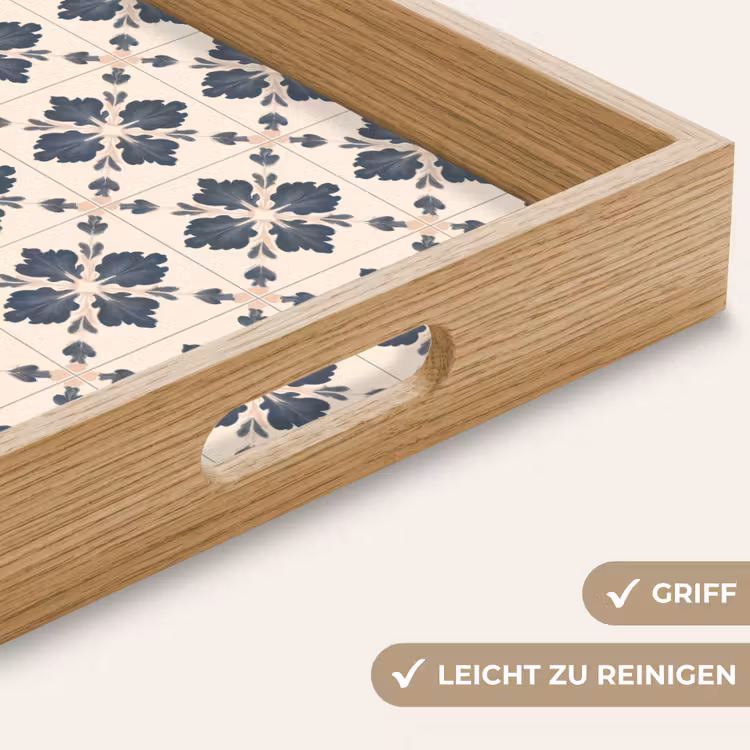 Tablett - Blattform - Klassisch - Farbenfroh — 8
