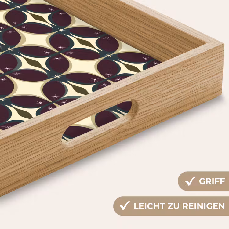 Tablett - Kreis - Retro - Farbenfroh — 8