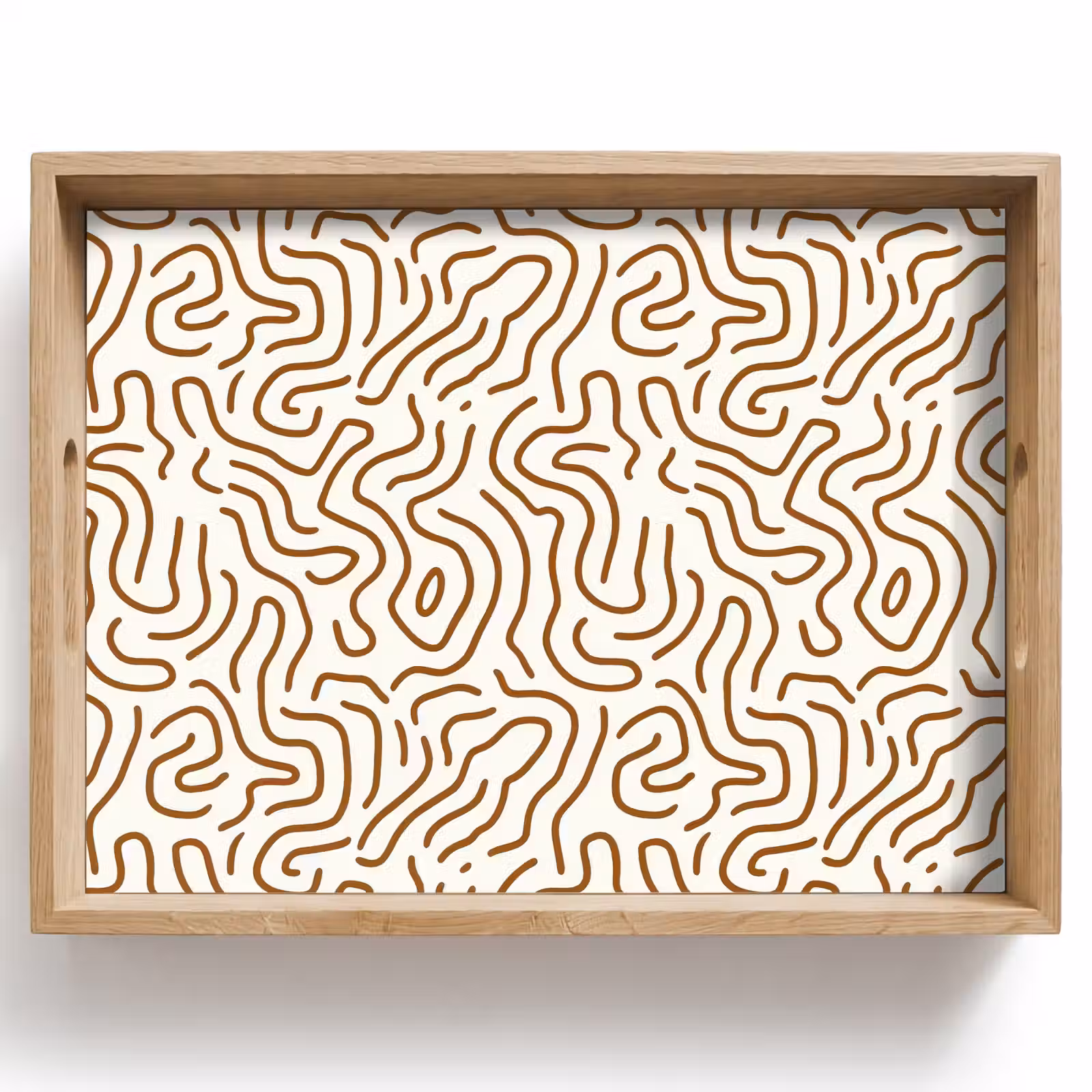Tablett - Minimalistisch - Muster - Terrakotta — 1