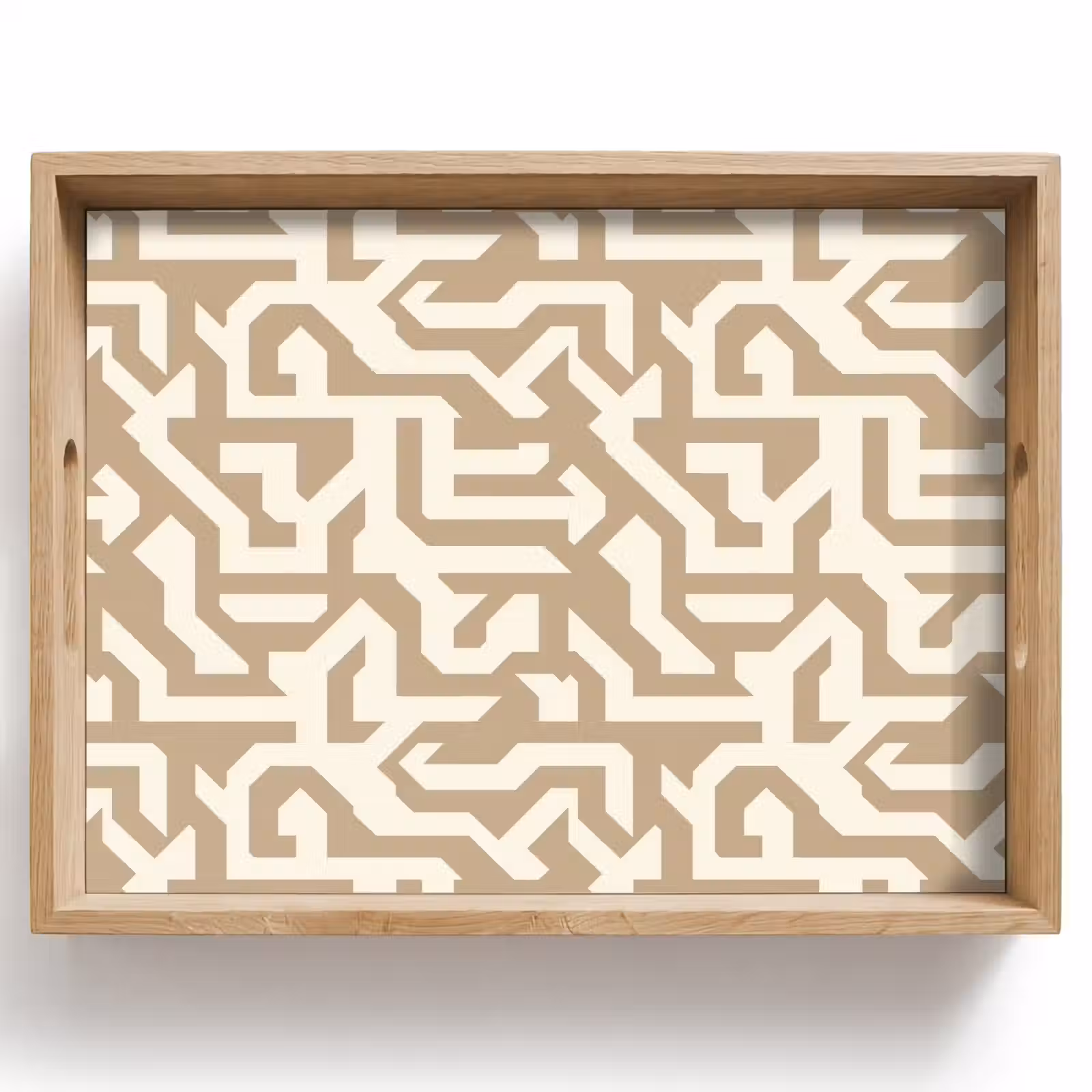 Tablett - Modern - Abstrakt - Beige — 1