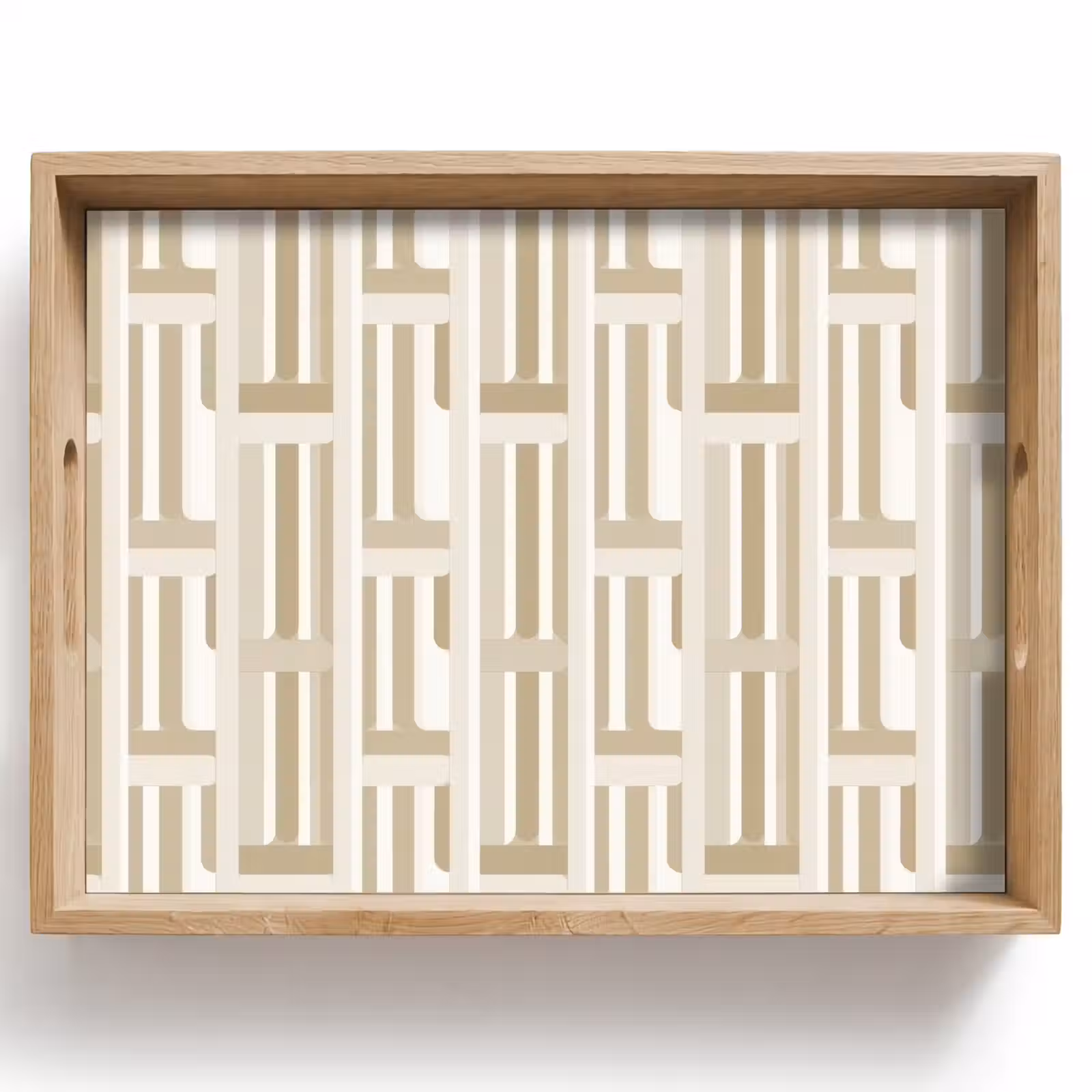 Tablett - Modern - Geometrisch - Beige — 1