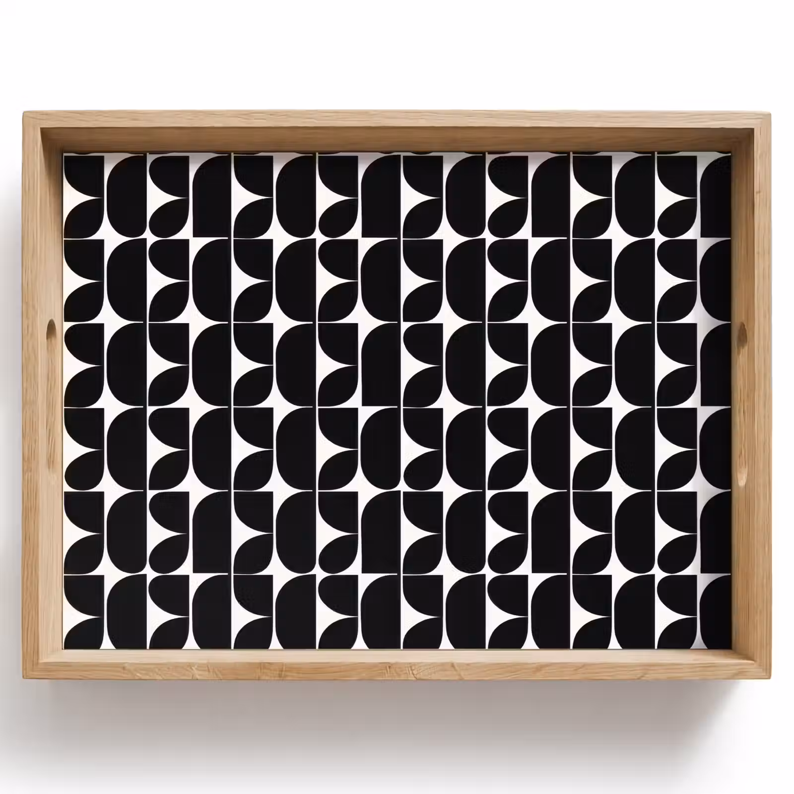 Tablett - Modern - Geometrisch - Schwarz — 1