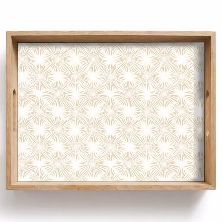 Tablett - Abstrakt - Motiv - Beige — 1