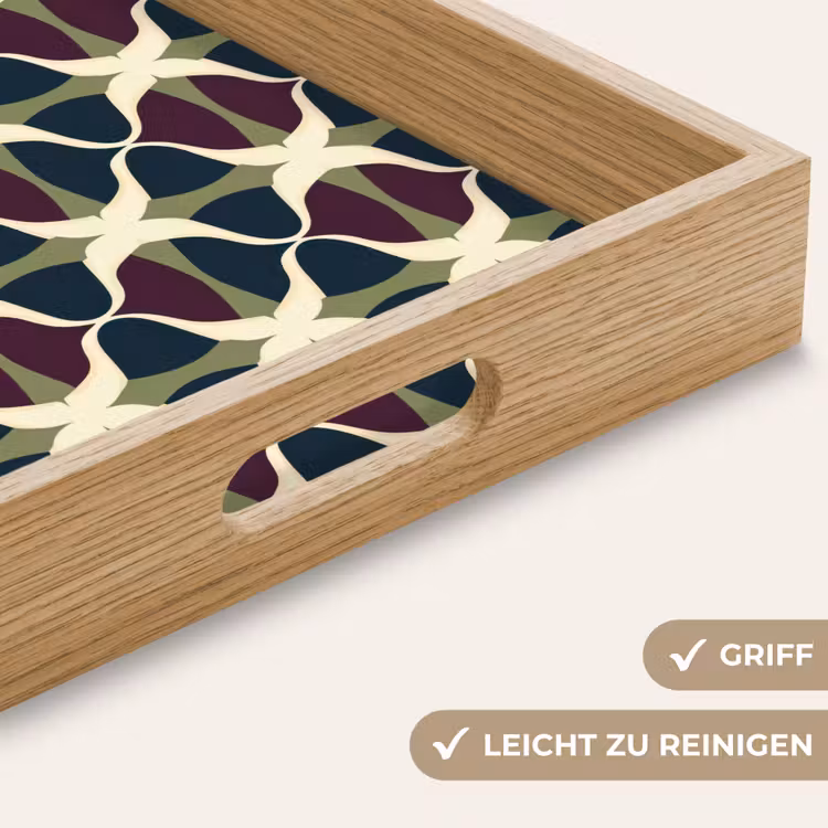Tablett - Abstrakt - Retro - Farbenfroh — 8