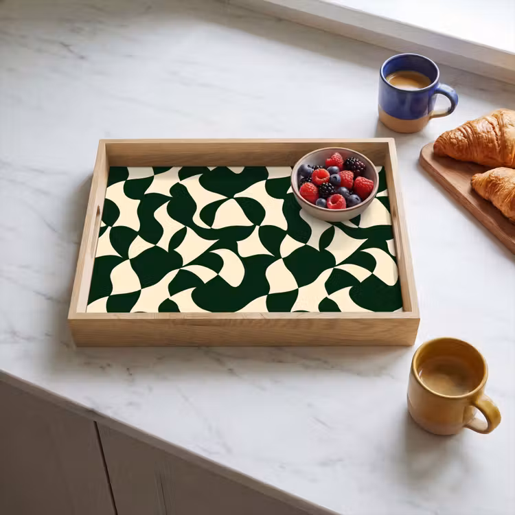 Tablett - Grün - Bio-Oberflächen - Creme — 3