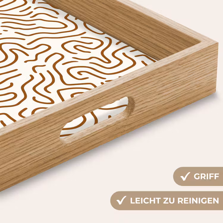 Tablett - Minimalistisch - Muster - Terrakotta — 8