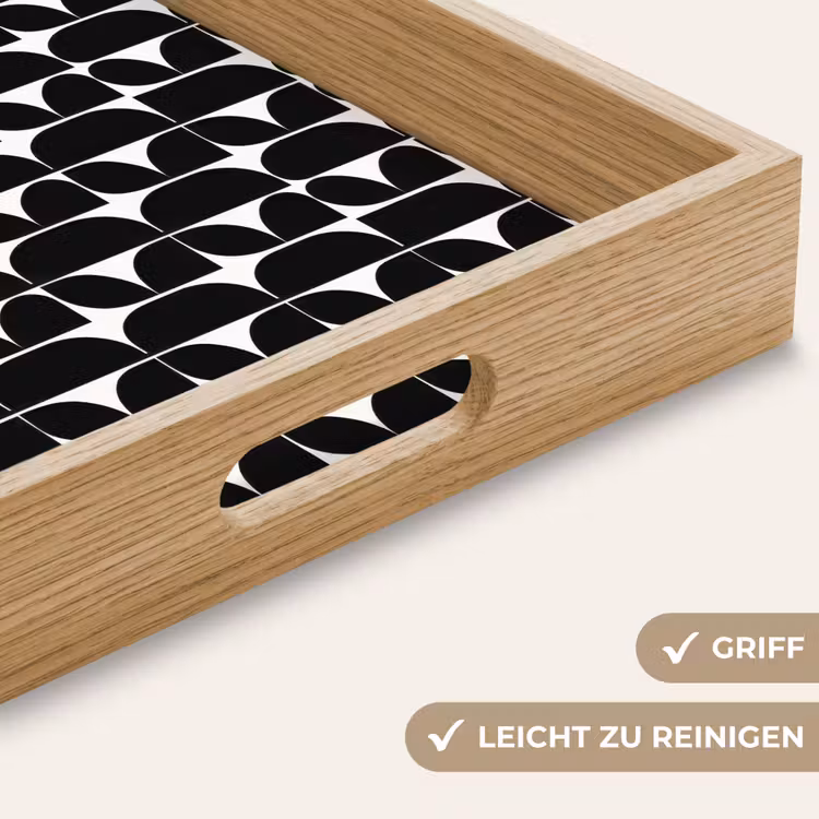 Tablett - Modern - Geometrisch - Schwarz — 8