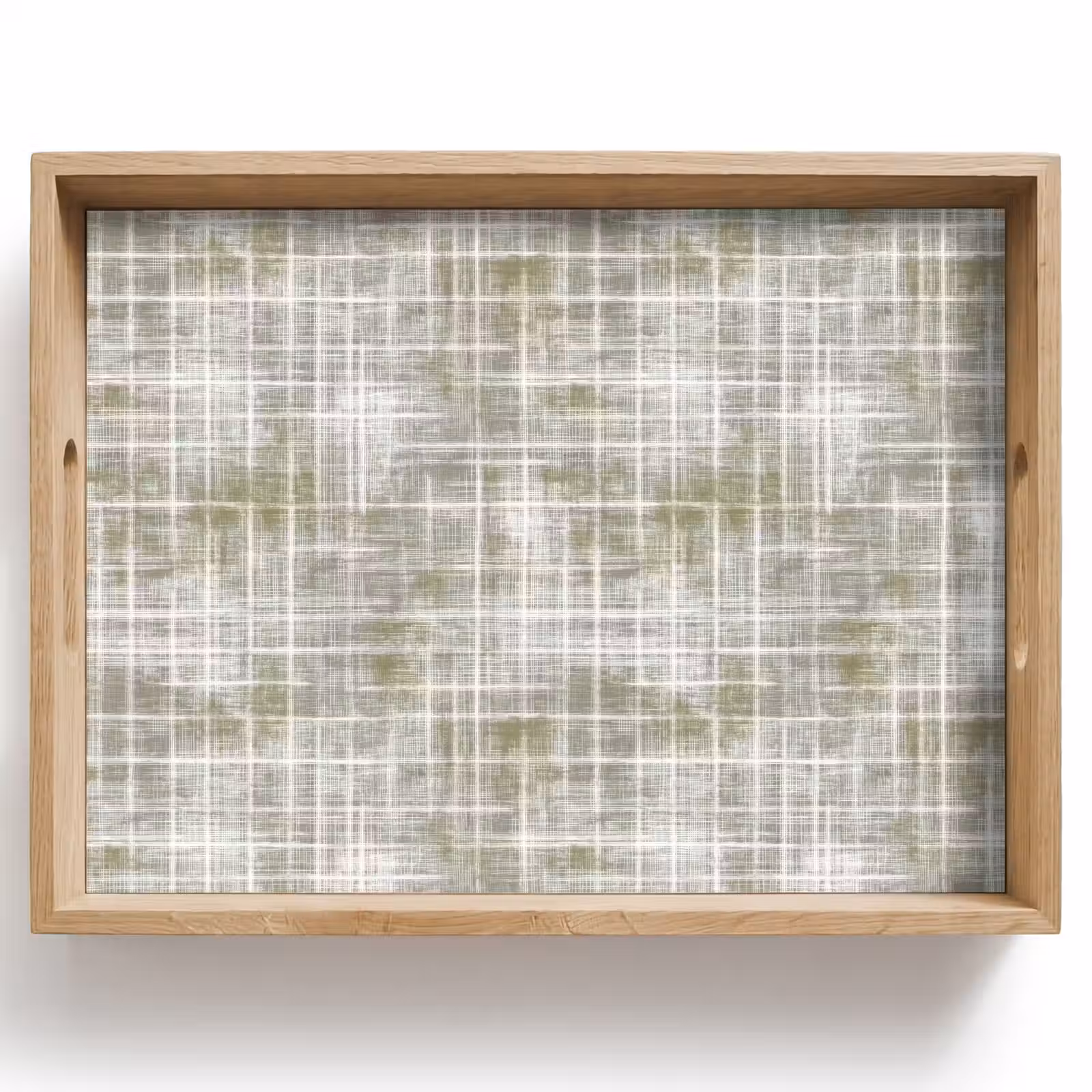 Tablett - Leinen - Muster - Grün — 1