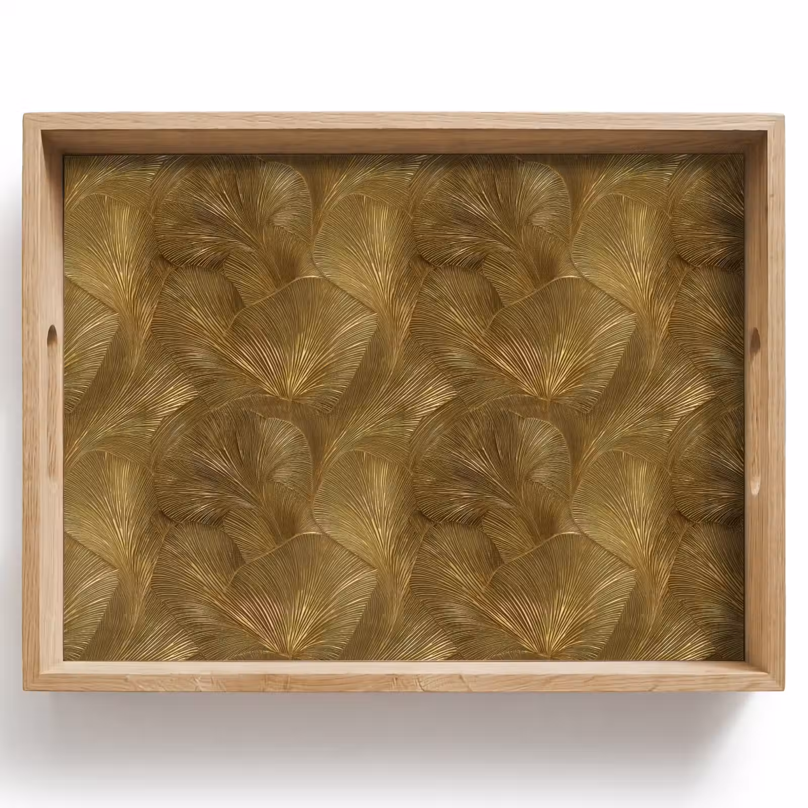 Tablett - Organisch - Linien - Gold — 1