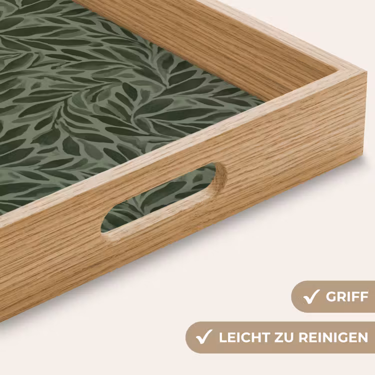 Tablett - Blätter - Bio - Grün — 8