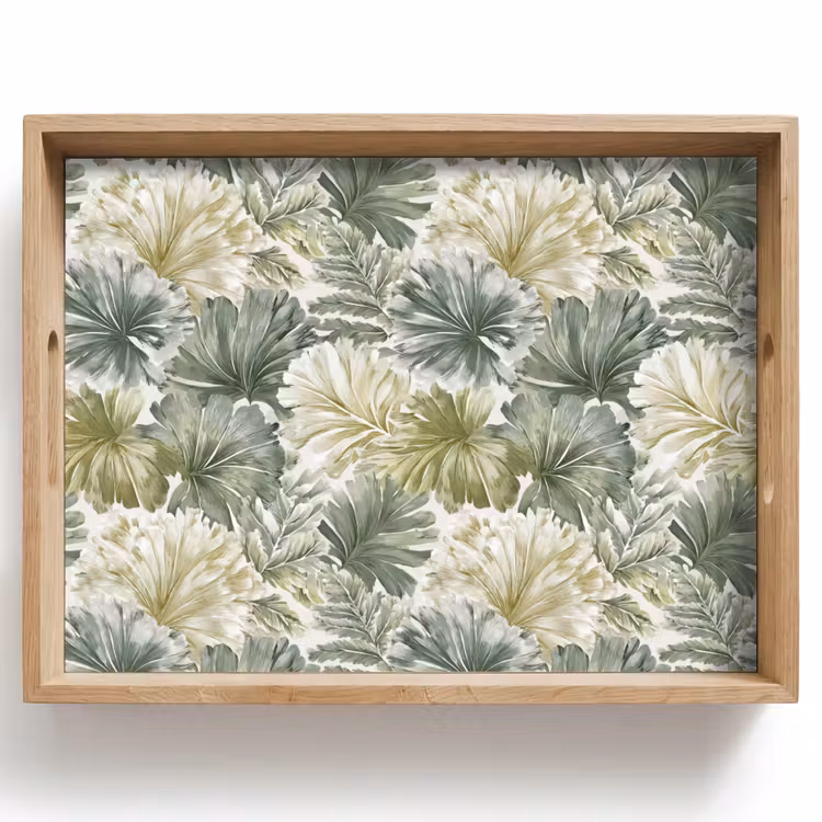 Tablett - Blätter - Botanisch - Grün — 1